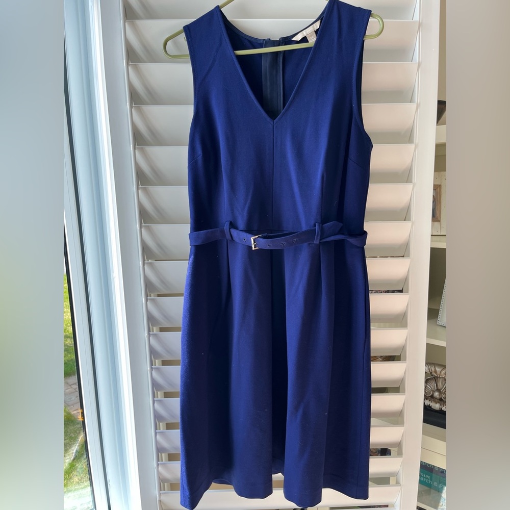 Banana Republic belted a-line dress